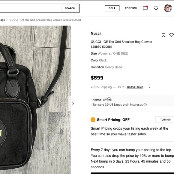 GUCCI - Off The Grid Shoulder Bag Canvas 625850 520981 - Picture 16 of 16